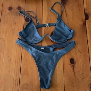 Gray Underwire Bikini